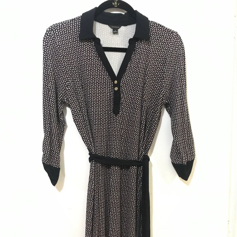 belted long sleeve dress